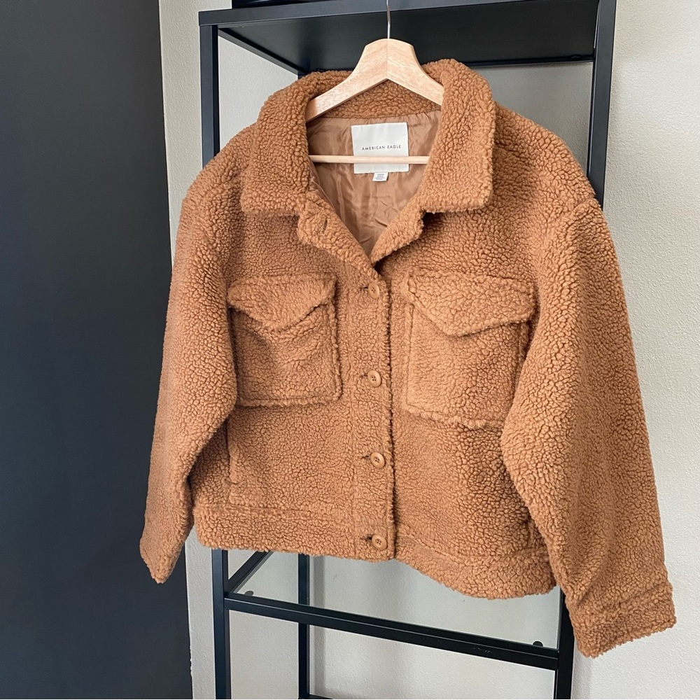 NWOT American Eagle Sherpa Teddy Jacket